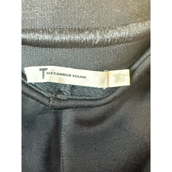 Alexander Wang Black Track Pants with White Logo Detail - Picture 6 of 9